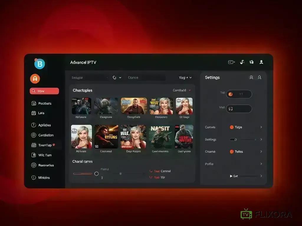Dashboard showing Flixora advanced features