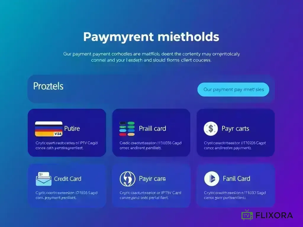 Overview of available payment methods for Flixora